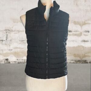 Old Navy Active Kids Black Puffer Vest Size XL (14/16)